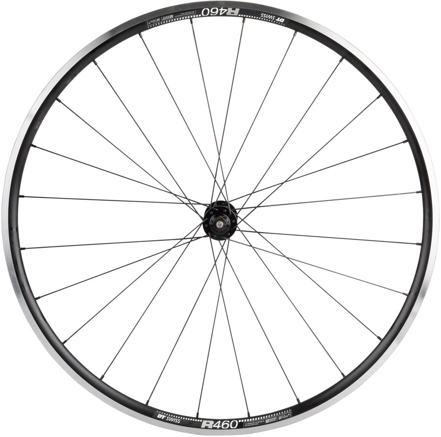 Quality Wheels DT 240/DT R460 Front Wheel - 700, QR x 100mm, Rim Brake, Black