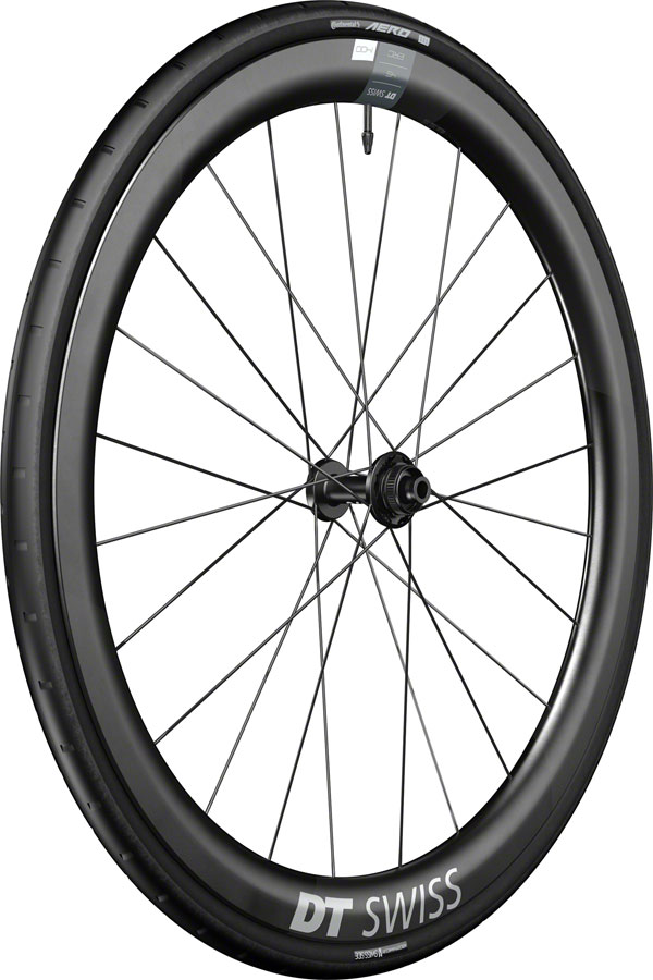 DT Swiss ERC 1400 DiCut 45 Front Wheel - 700, 12 x 100mm, Center-Lock, Black, WTS w/Aero 111 Tire