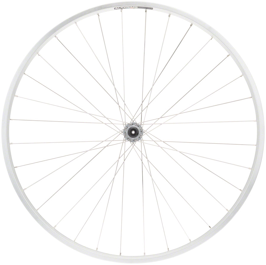 Quality Wheels Value Double Wall Series Front Wheel - 700, QR x 100mm, Rim Brake, Silver, Clincher, 32H