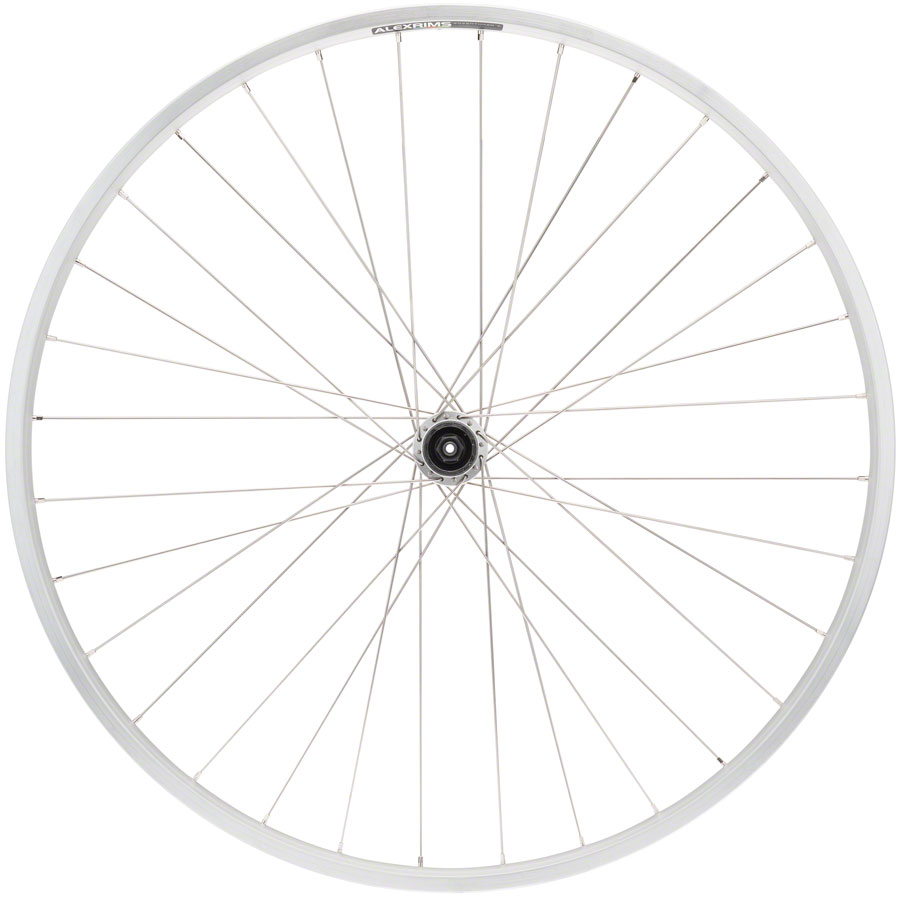 Quality Wheels Value Double Wall Series Rear Wheel - 700, QR x 130mm, Rim Brake, HG 10, Silver, Clincher, 32H