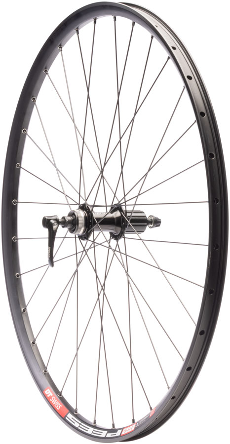 Quality Wheels Deore M610/DT 533d Rear Wheel - 29", QR x 135mm, Center-Lock, HG 10, Black, 32H