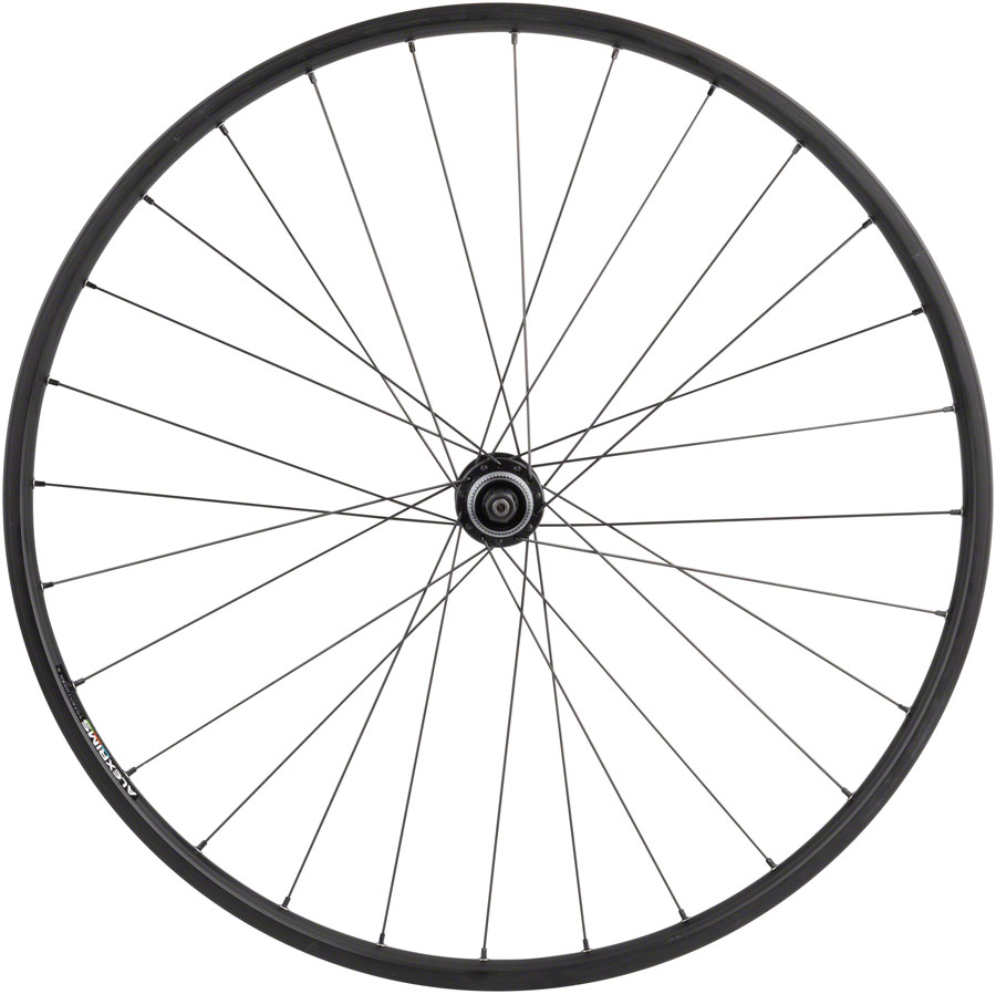 Quality Wheels Value Double Wall Series Disc Rear Wheel - 650b, QR x 135mm, Center-Lock, HG10, Black, 28H