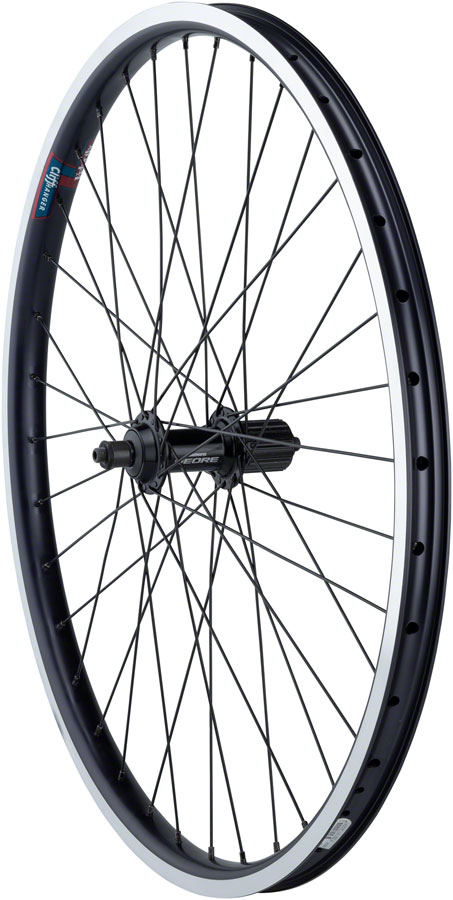 Quality Wheels Value HD Series Rear Wheel - 26", QR x 135mm, Center-Lock Disc / Rim Brake, HG 10, Black