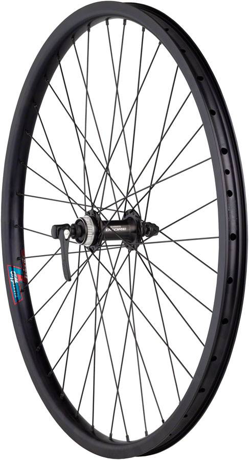 Quality Wheels Value HD Series Disc Front Wheel - 26", QR x 100mm, Center-Lock, Black, 36H