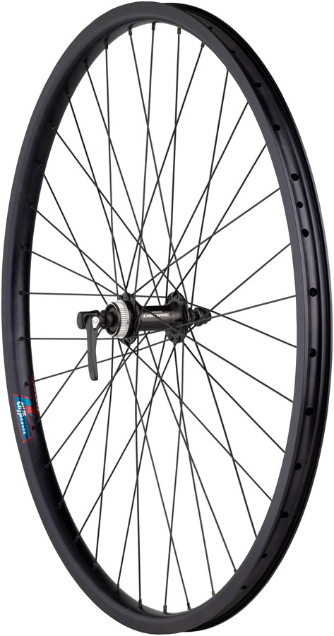 Quality Wheels Value HD Series Disc Front Wheel - 700, QR x 100mm, Center-Lock, Black, 36H
