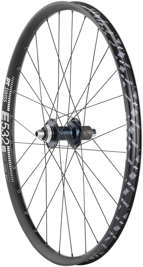 Quality Wheels Shimano SLX/DT E532 Rear Wheel - 27.5", 12 x 148mm, Center-Lock, Micro Spline, Black, 28H