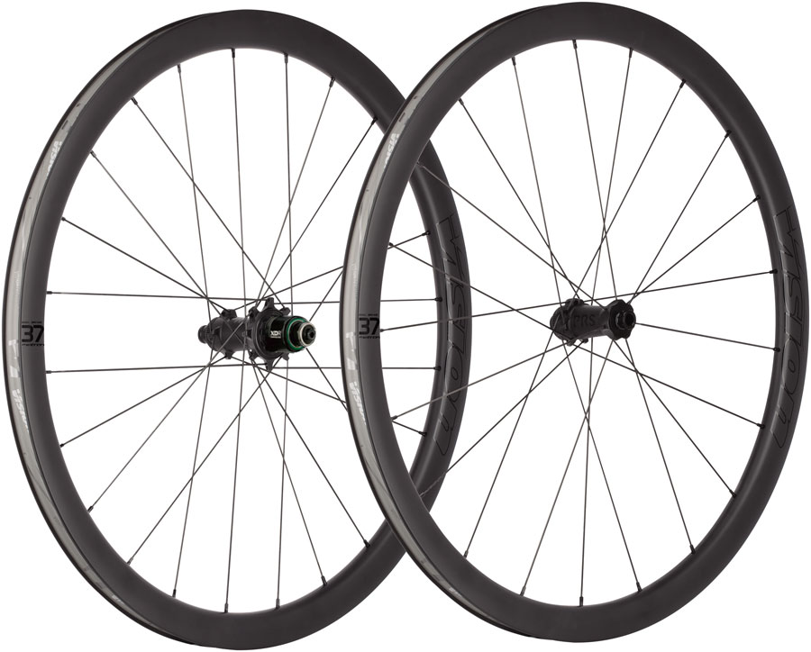 Vision Metron 37 TL Wheelset, Tubeless 700c, 21/24H Spoke Count, Disc Brake, Center Lock Rotor Mount  Black