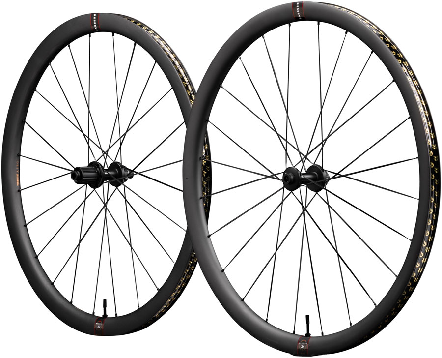 Reserve Wheels Reserve 34/37 Turbulent Aero Wheelset - 700, 12 x 100/12 x 142, Center-Lock, XDR/HG11, Carbon SL, DT180