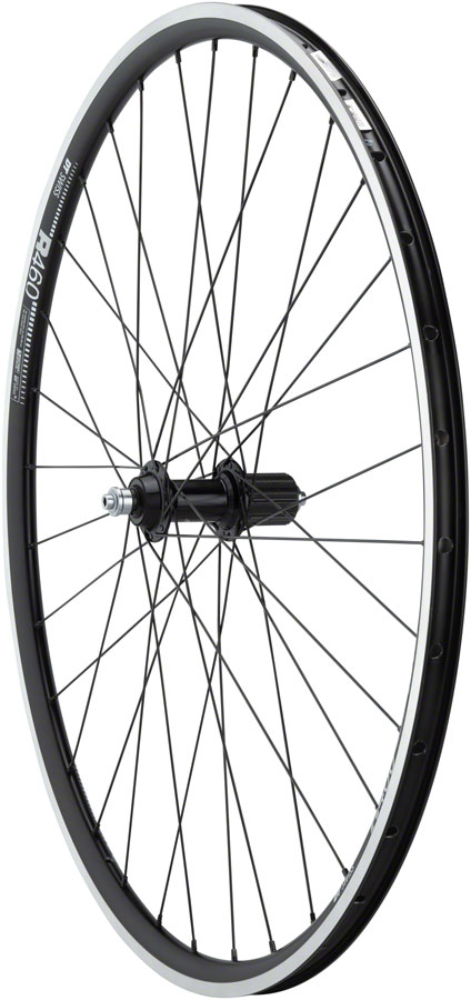 Quality Wheels 105/R460 Rear Wheel - 700, QR x 130mm, Rim Brake, HG 11 Road, Black, Clincher