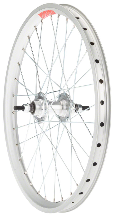 Sta-Tru Double Wall Rear Wheel - 20", Bolt-On, 3/8 x 110mm, Flip Flop, Silver
