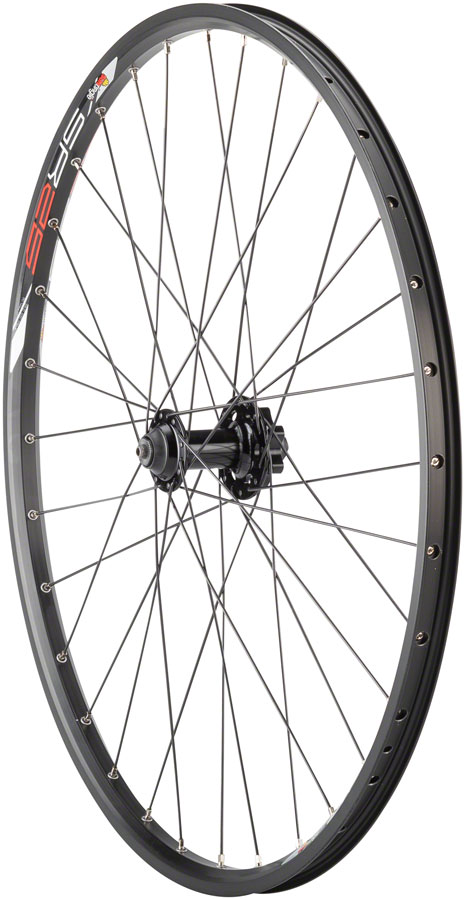Quality Wheels Value Double Wall Series Disc Front Wheel - 26", QR x 100mm, 6-Bolt, Black, Clincher