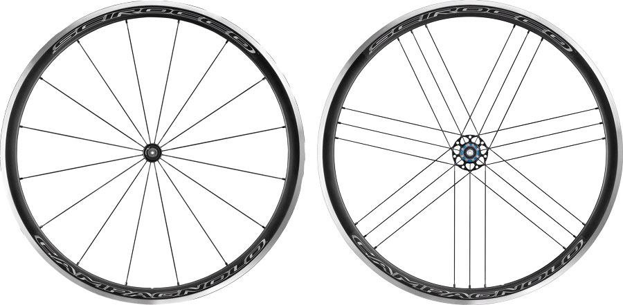 Campagnolo Scirocco Wheelset - 700, QR x 100/130mm, Black, Clincher