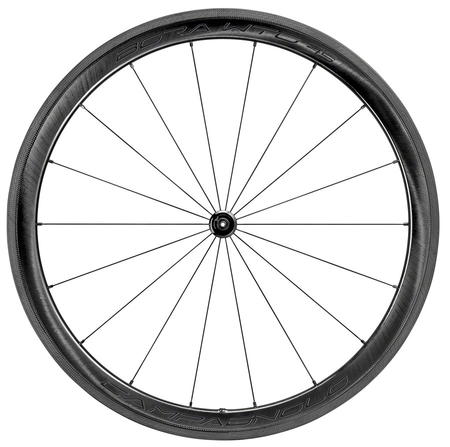 Campagnolo BORA WTO 45 Front Wheel - 700c, QR x 100mm, Rim Brake, 2-Way Fit, Dark Label