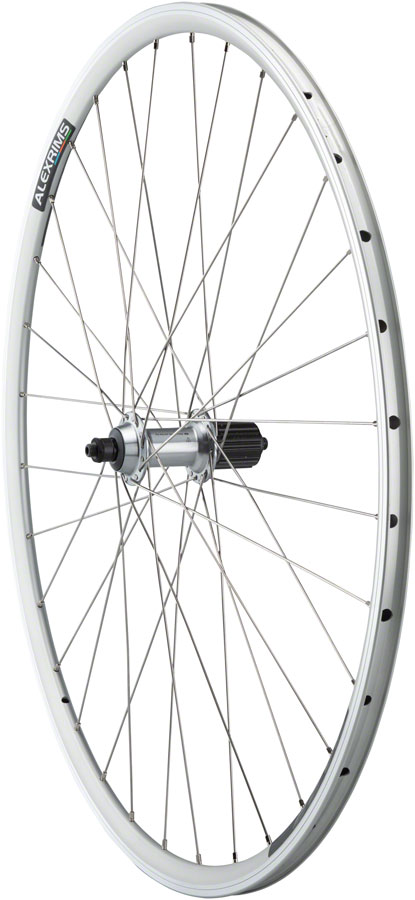 Quality Wheels Tiagra/DA22 Rear Wheel - 700, QR x 130mm, Rim Brake, HG 11 Road, Silver, Clincher, 32H