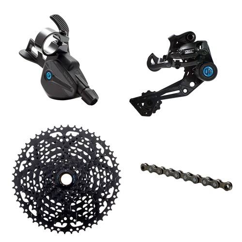 BOX Three Prime 9 X-Wide Groupset, Multi Shift, 9sp, 11-50t