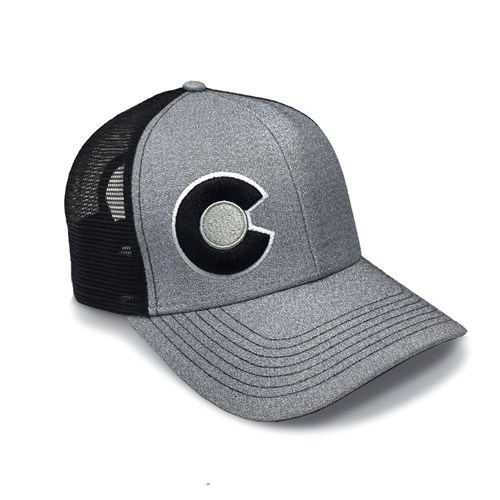 Yo! Colorado MONO TRUCKER HAT GRAY/BLACK
