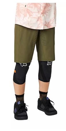 FOX W FLEXAIR LITE SHORT NO LINER [OLV GRN] S