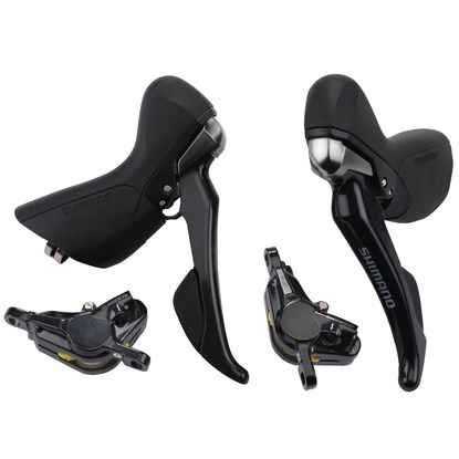 Shimano 11-Speed Double Hydraulic Disc Brake R685 STI Lever and RS785 Caliper Set w/o adapter, Black  - Takeoff